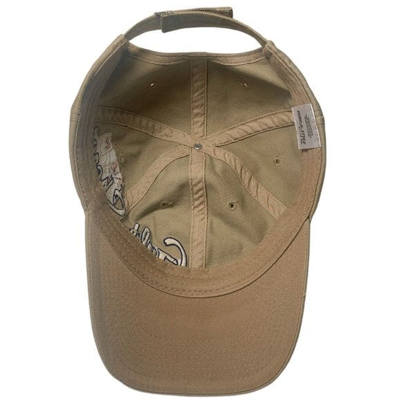 Surf Style Gulf Shore Alabama Beige Logo Strapback Hat,Cap OSFM - Picture 5 of 6